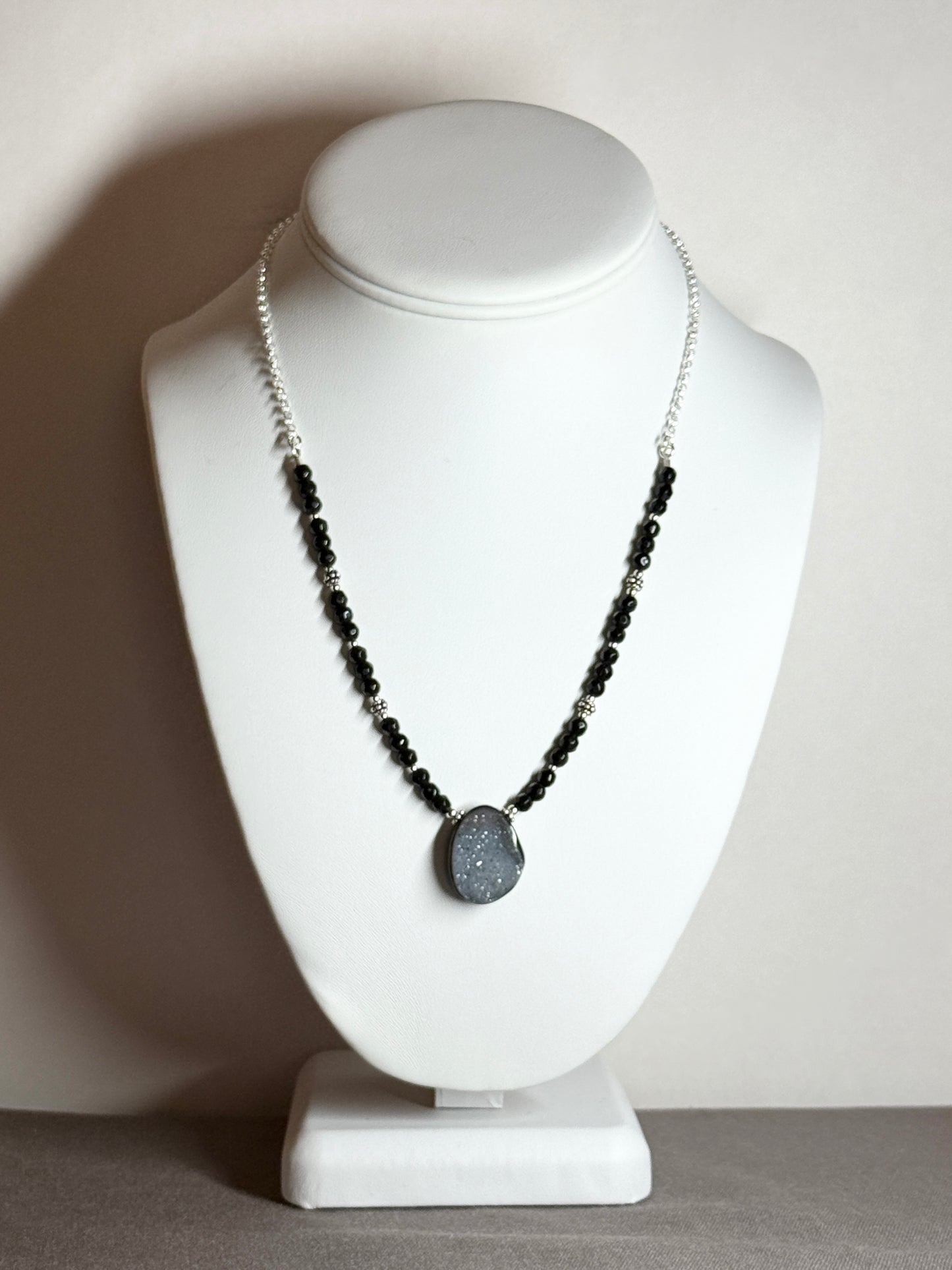 Geode Section Necklace, Druzy