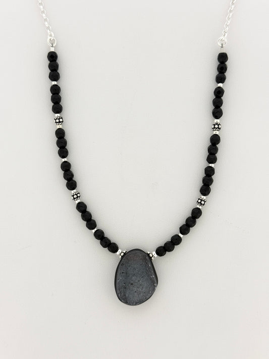 Geode Section Necklace, Druzy