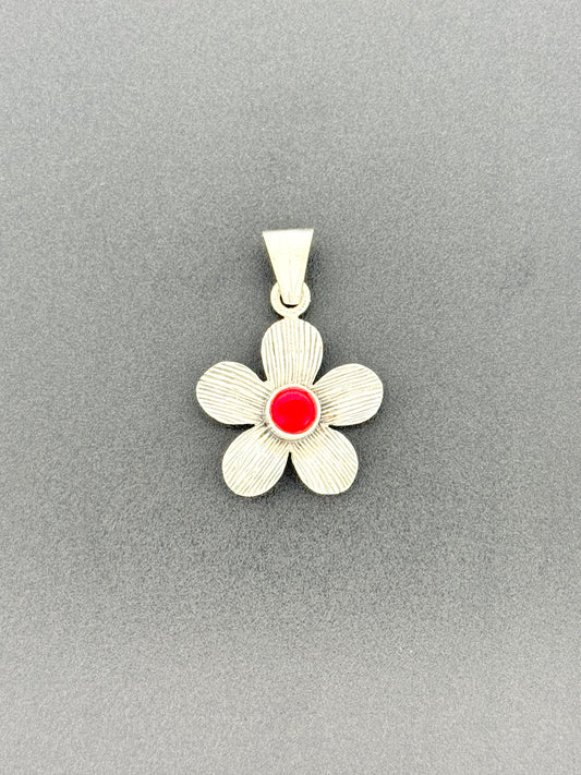 Coral Flower Pendant
