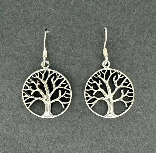 Sterling Silver Tree of Life Earrings