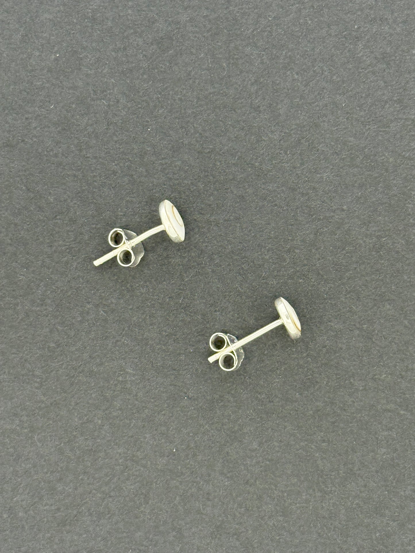 Shell Operculum Earrings, Stud