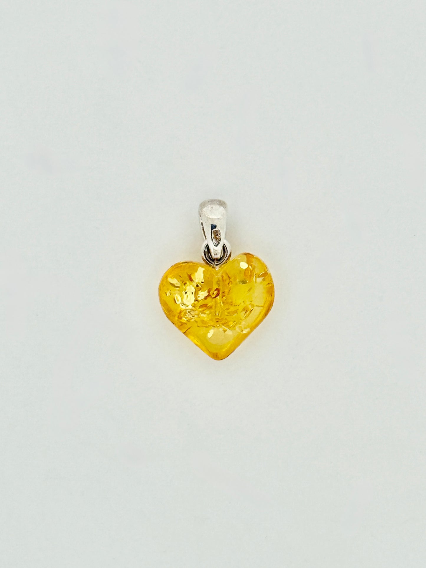 Amber Pendant, Heart