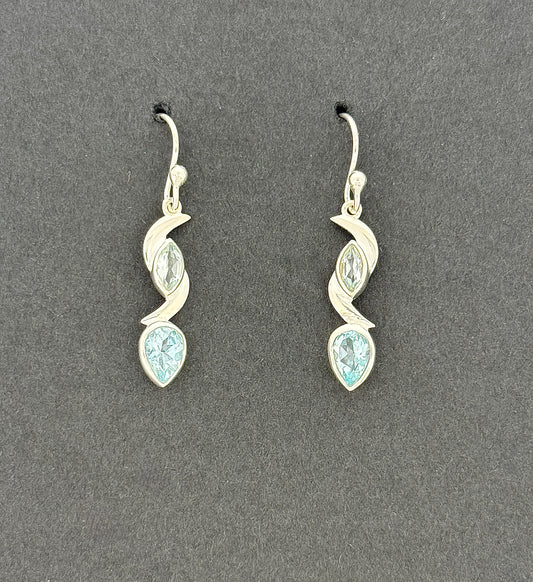 Blue Topaz Earrings